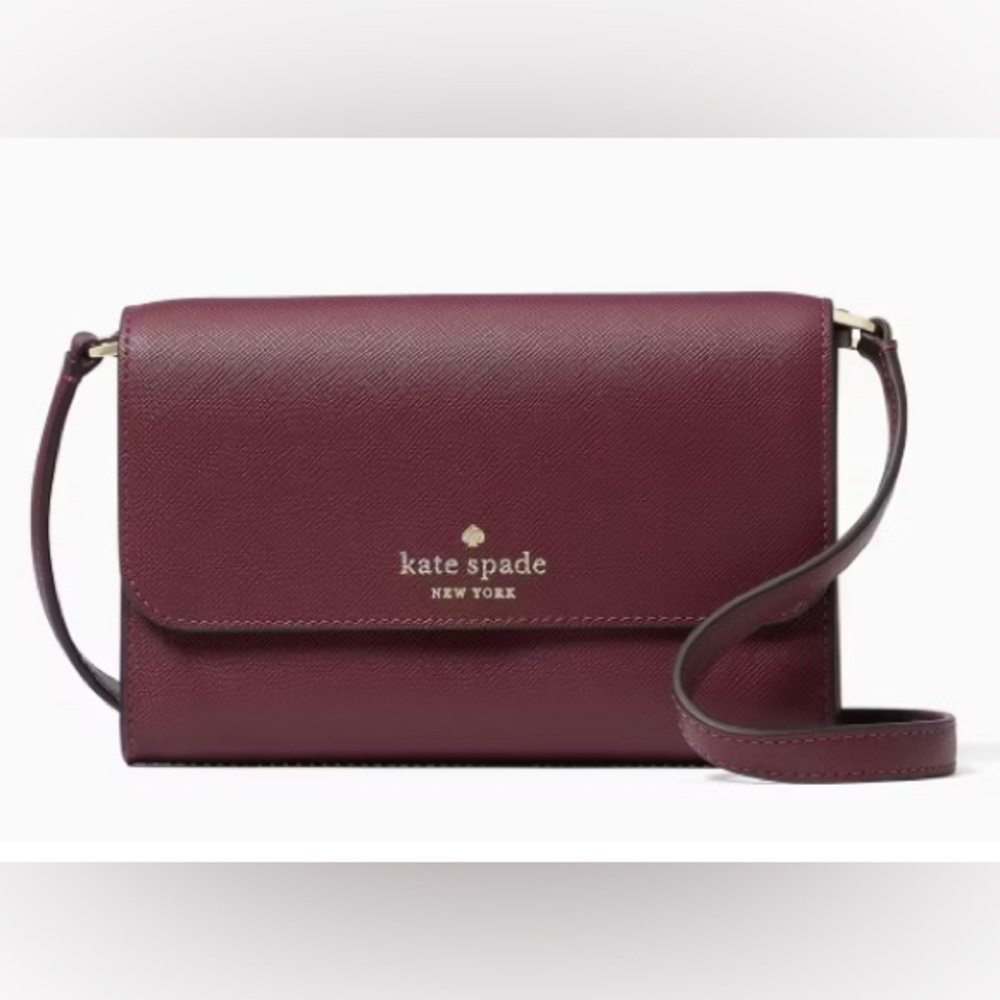 Kate Spade Brynn Small Flap Deep Berry Crossbody